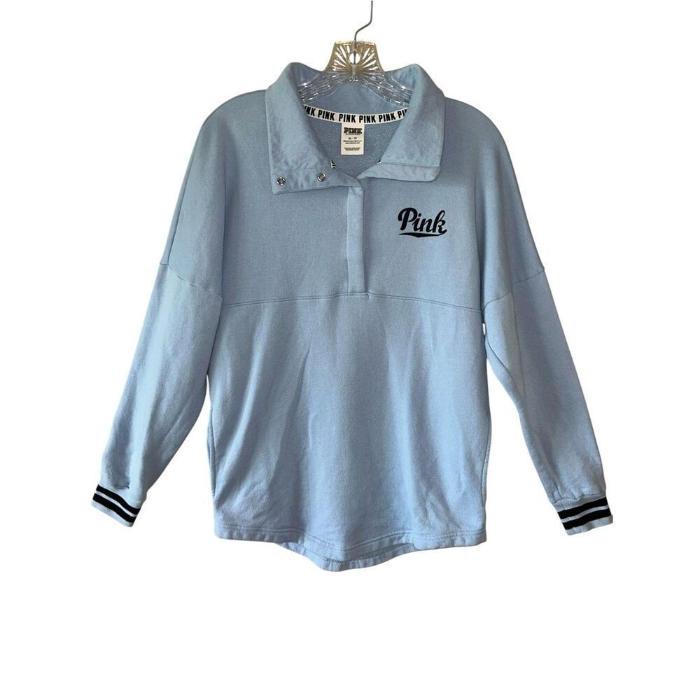 Victoria's Secret PINK Light Blue Pullover Sweatshirt